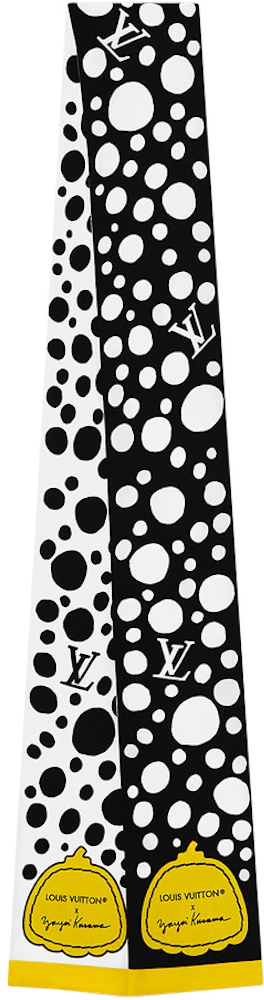 Louis Vuitton x Yayoi Kusama Infinity Dots Tie White/Black in Silk