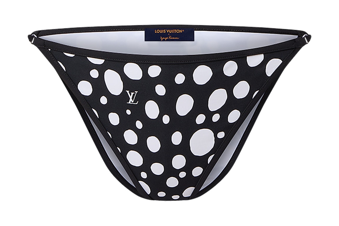 Pre-owned Louis Vuitton X Yayoi Kusama Infinity Dots Bikini Bottoms Black/white