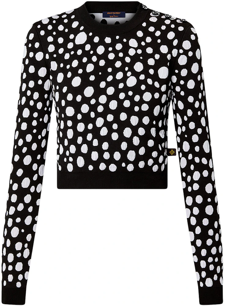 Louis Vuitton x Yayoi Kusama Painted Dots Bikini Top Black - FW22 - US