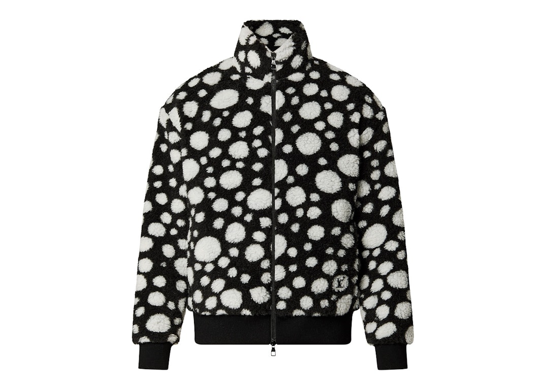 Pre-owned Louis Vuitton X Yayoi Kusama Infinity Dots Fleece Blouson Black/white