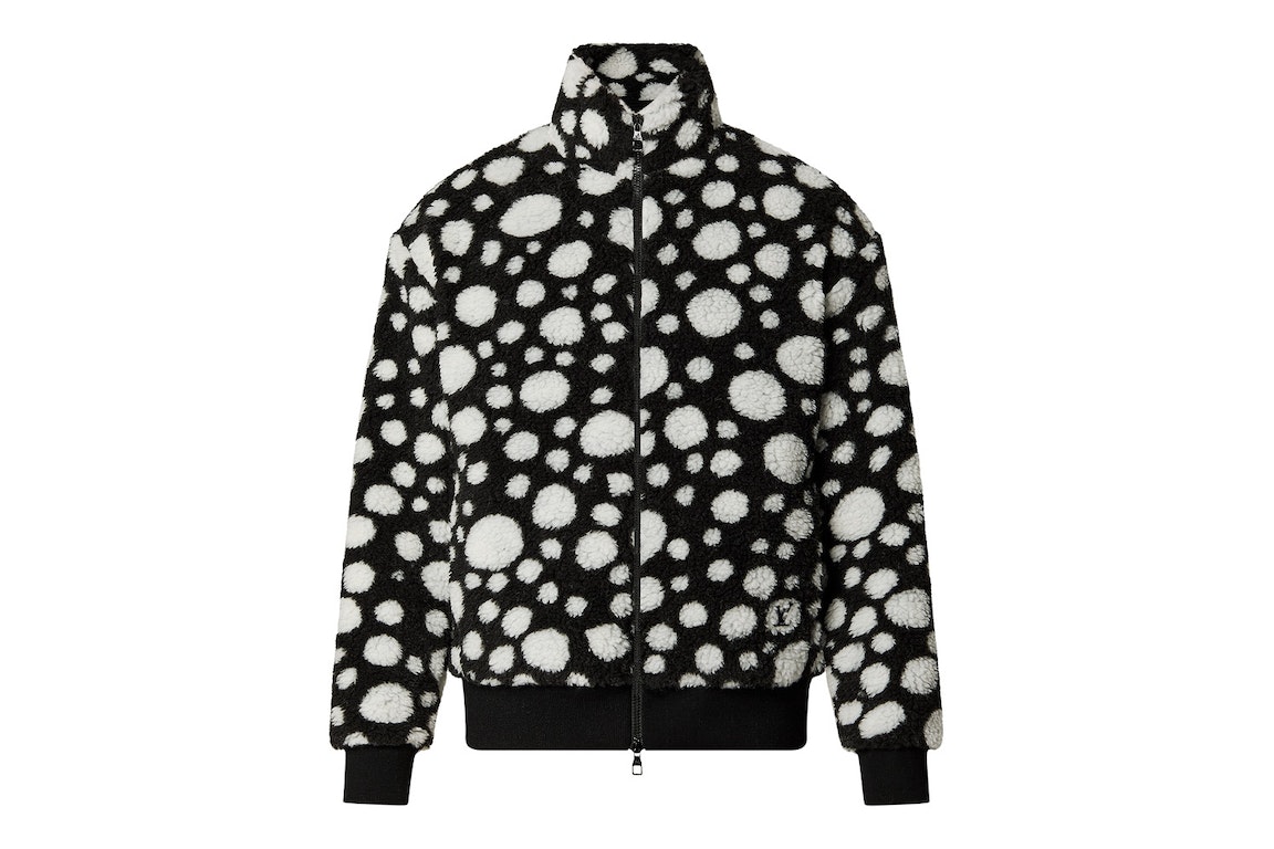 Pre-owned Louis Vuitton X Yayoi Kusama Infinity Dots Fleece Blouson Black/white
