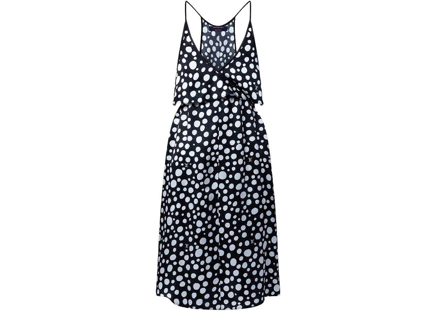 Louis Vuitton x Yayoi Kusama Infinity Dots Flounce Dress Black/White ...