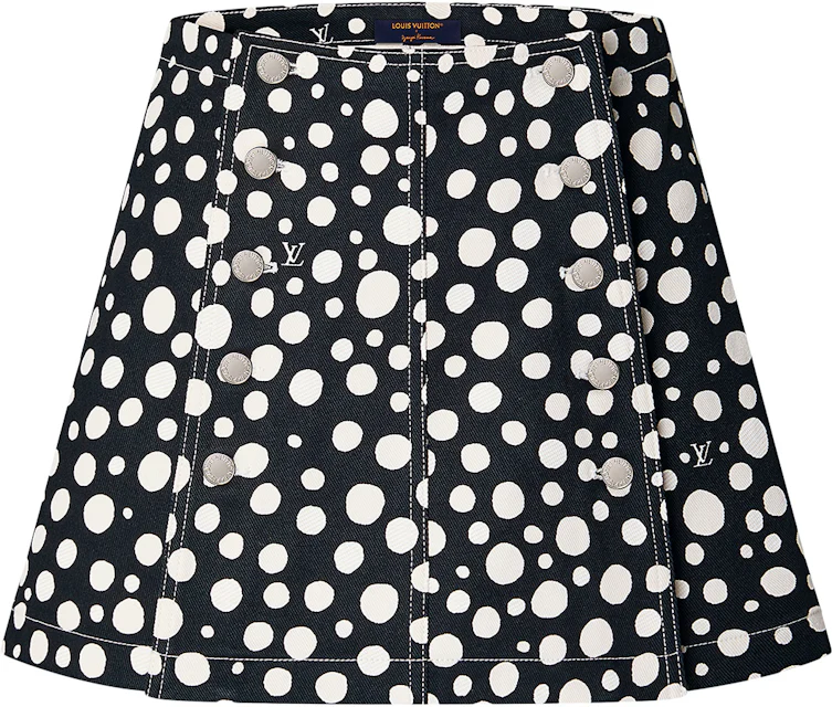 Louis Vuitton x Yayoi Kusama Infinity Dots Mini Skirt Black/White ...
