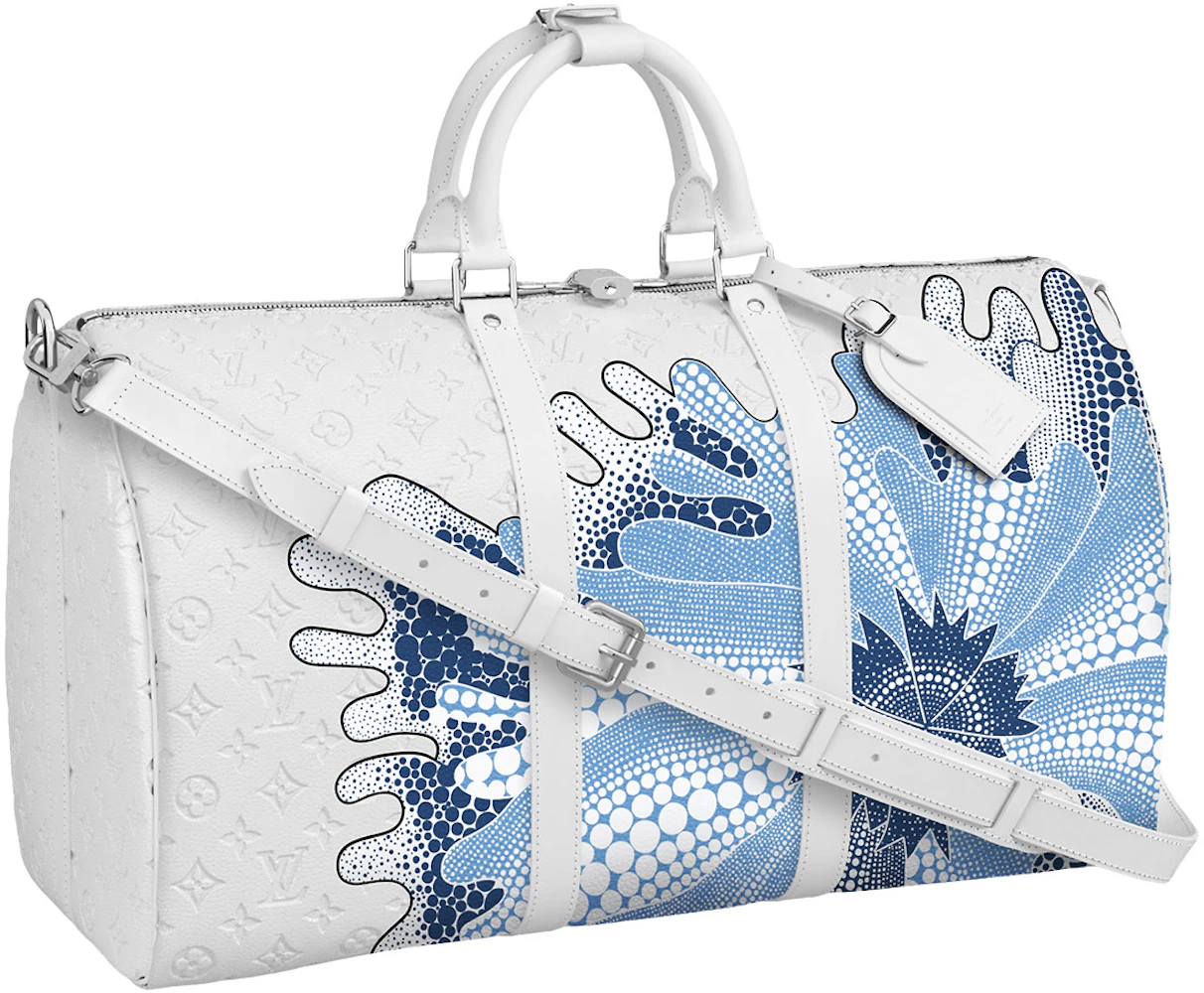 Louis Vuitton Yayoi Kusama Keepall Bandouliere 55 Travel Bag