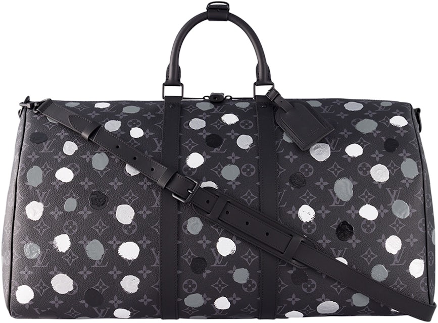 Louis Vuitton x Yayoi Kusama Keepall 25 Monogram Eclipse Black/Silver in  Coated Canvas with Black-tone - US