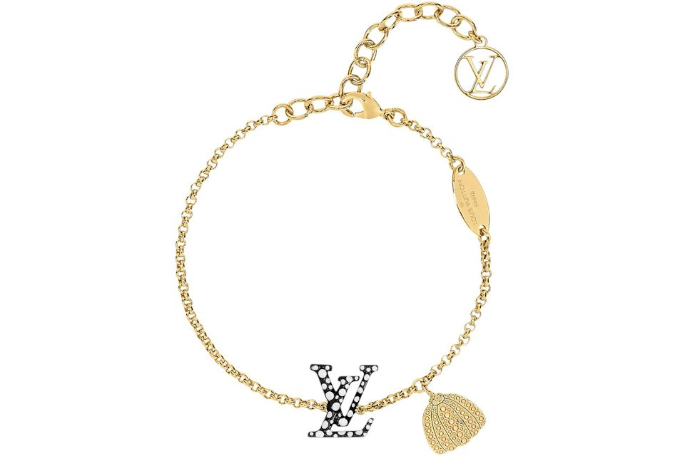 Louis Vuitton x Yayoi Kusama LV Iconic Infinity Dots Bracelet Black/White  in Metal with Gold-tone - US