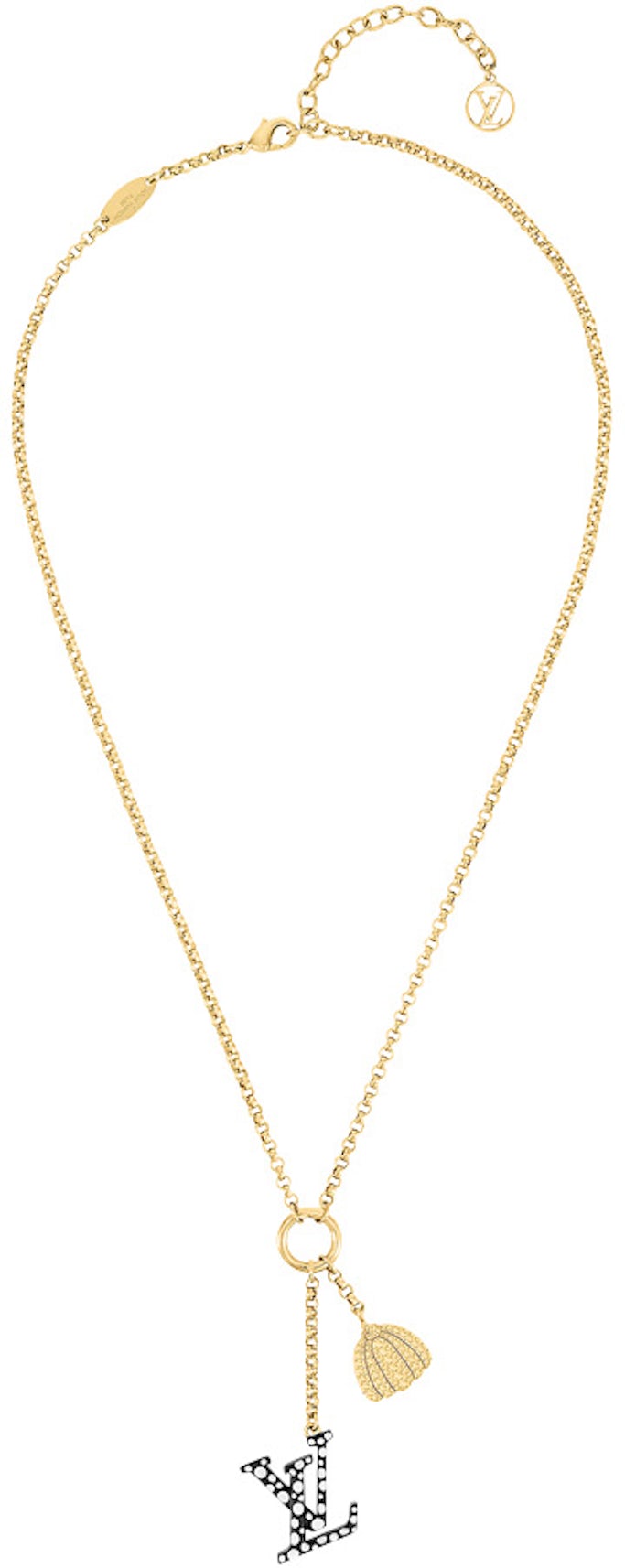 Louis Vuitton LV x YK LV Iconic Infinity Dots Necklace - Black, Brass Pendant  Necklace, Necklaces - LOU785435