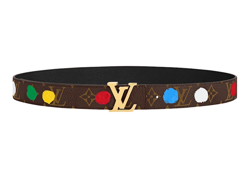 Louis Vuitton x Yayoi Kusama LV Initiales 30mm Reversible Painted