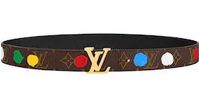 Louis Vuitton x Yayoi Kusama LV Initiales 30mm Reversible Painted Dots Belt Monogram Multicolor