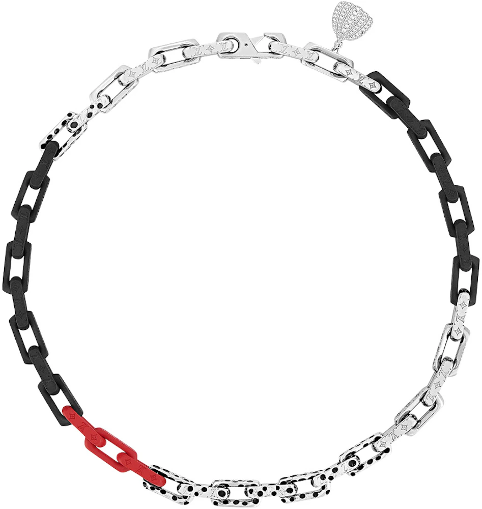 Louis Vuitton x Yayoi Kusama Monogram Chain Bracelet Black/Red in