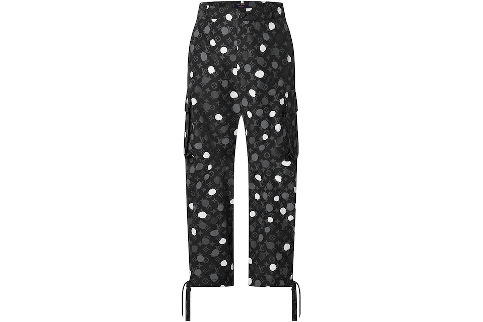 Louis Vuitton x Yayoi Kusama Monogram Painted Dots Cargo Pants Sea Lion  Grey Men's - FW22 - US