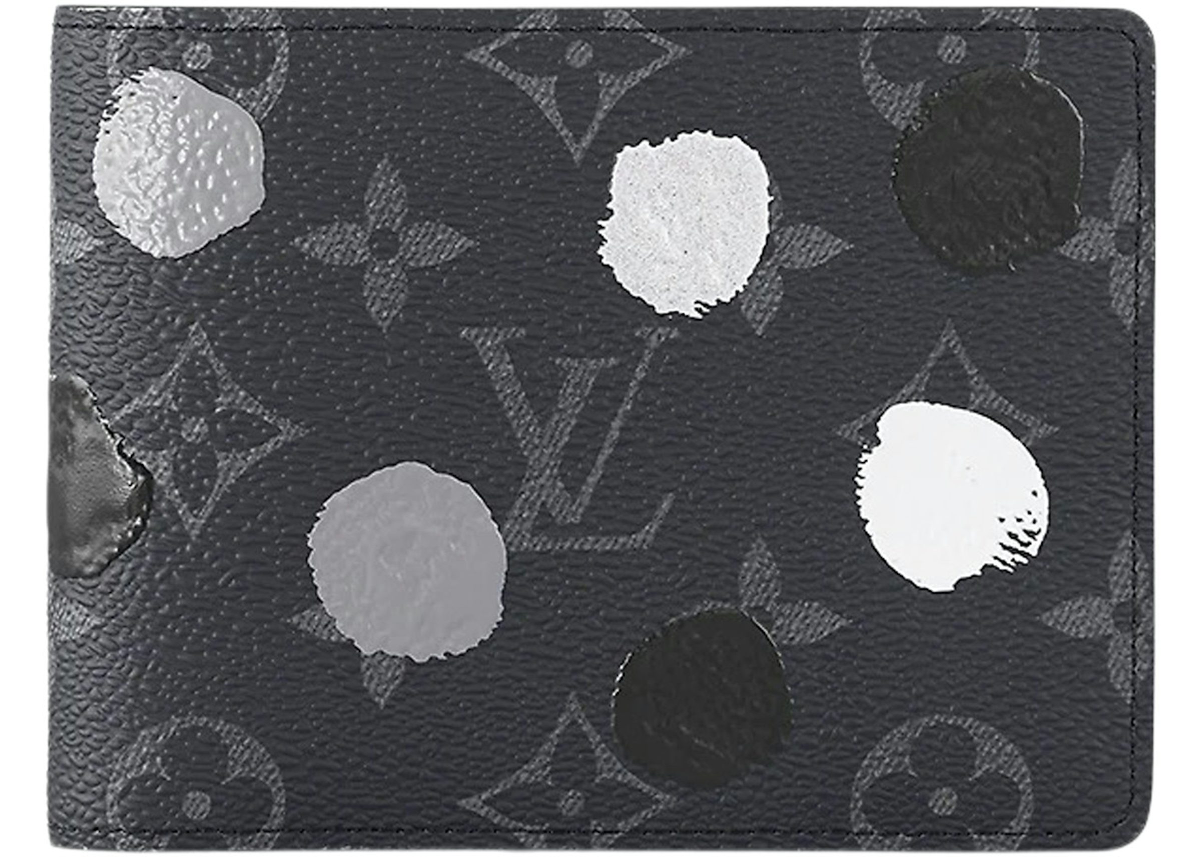 Louis Vuitton x Yayoi Kusama Multiple Wallet Monogram Eclipse Black/Silver