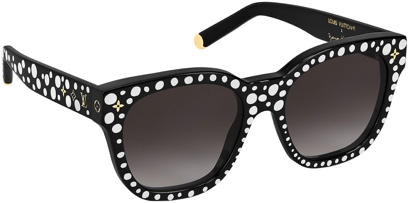 Louis Vuitton x Yayoi Kusama My Monogram Square Infinity Dots Sunglasses  Black/White (Z1902W) in Acetate with Gold-tone - US