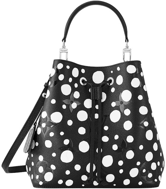 Louis Vuitton x Yayoi Kusama NeoNoe MM Black/White in Grained Empreinte  Cowhide Leather with Silver-tone - US