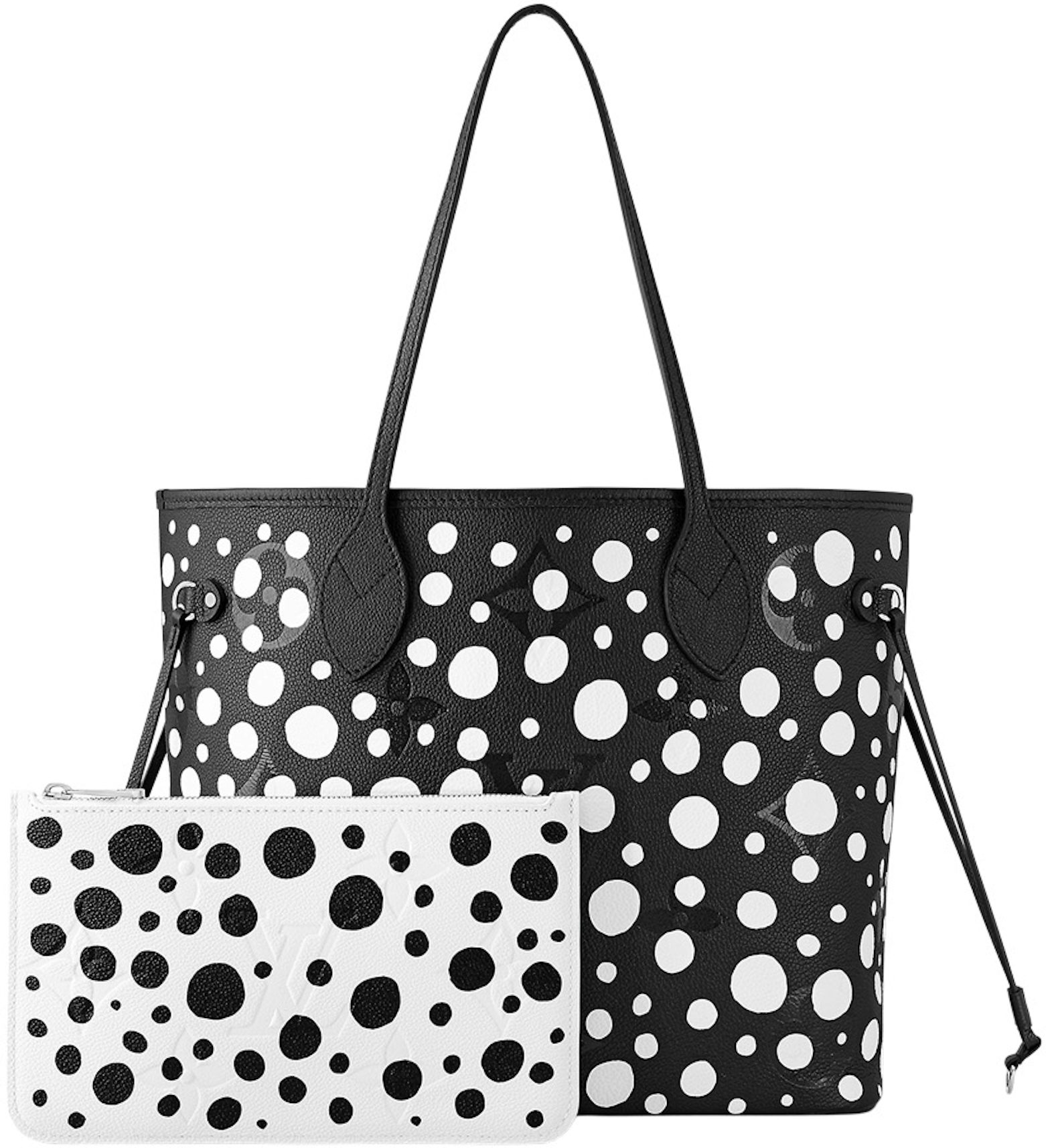 Louis Vuitton x Yayoi Kusama Neverfull MM Black/White in Grained Empreinte  Cowhide Leather with Silver-tone - US