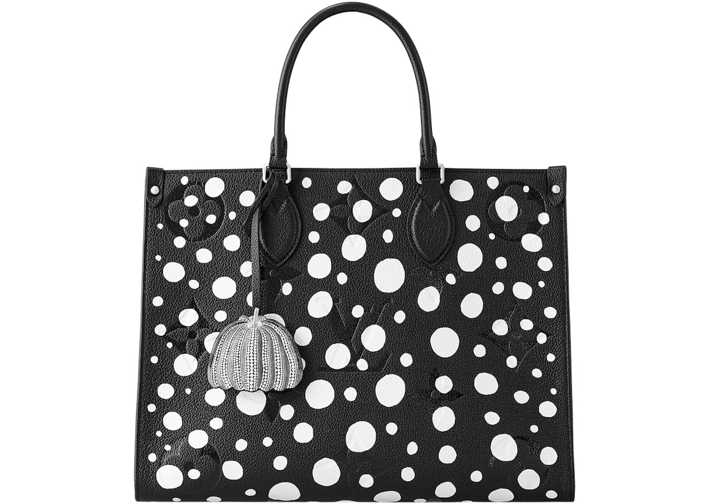 lv tote bag black and white