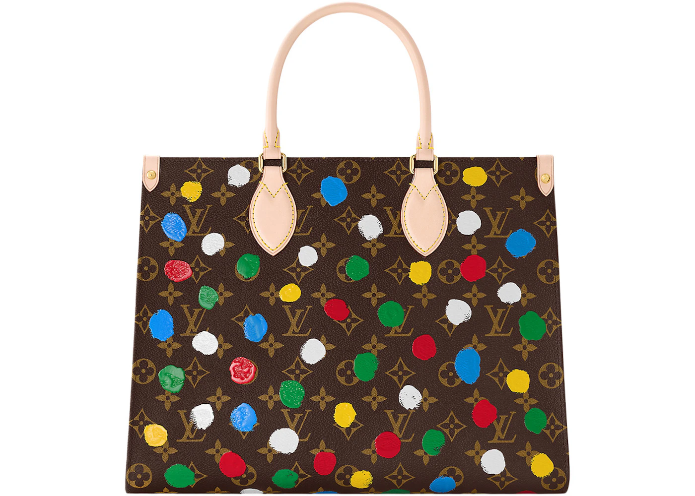 Cloth handbag Louis Vuitton x Yayoi Kusama Multicolour in Cloth - 32434475