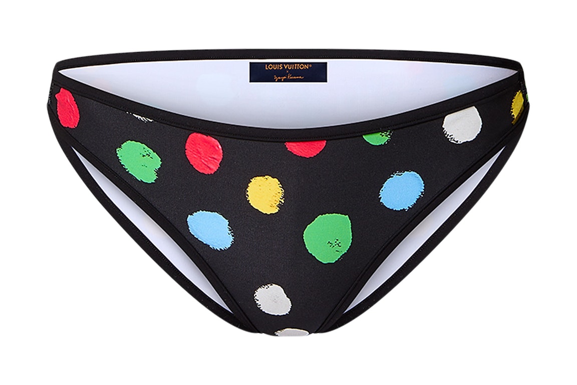 Pre-owned Louis Vuitton X Yayoi Kusama Painted Dots Bikini Bottoms Black