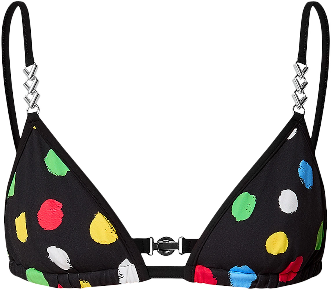 Louis Vuitton LV x YK Painted Dots Bikini Bottoms, Black, 40