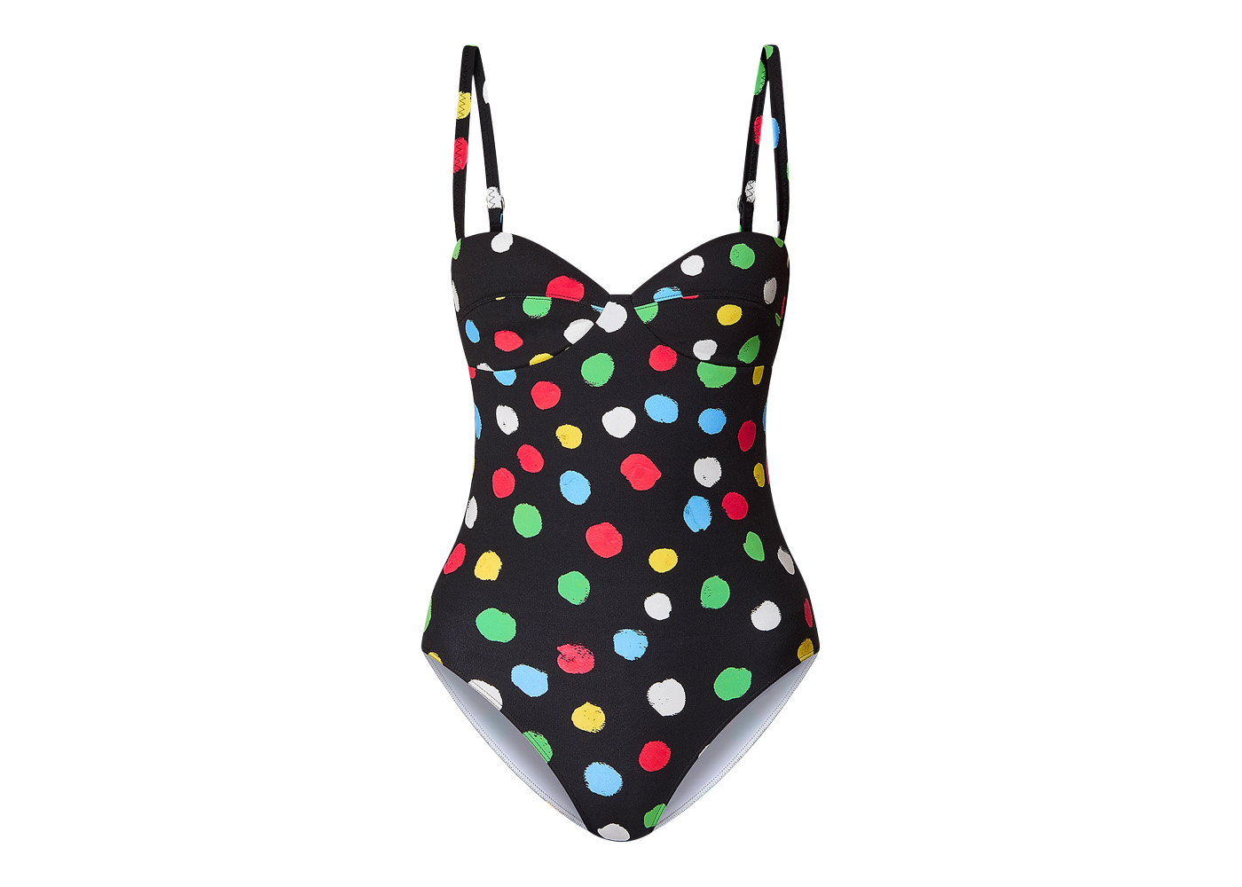 Louis Vuitton x Yayoi Kusama Painted Dots One-Piece Swimsuit Black 