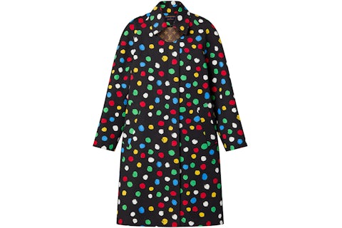 Louis Vuitton x Yayoi Kusama Painted Dots Trench Coat Black FW22