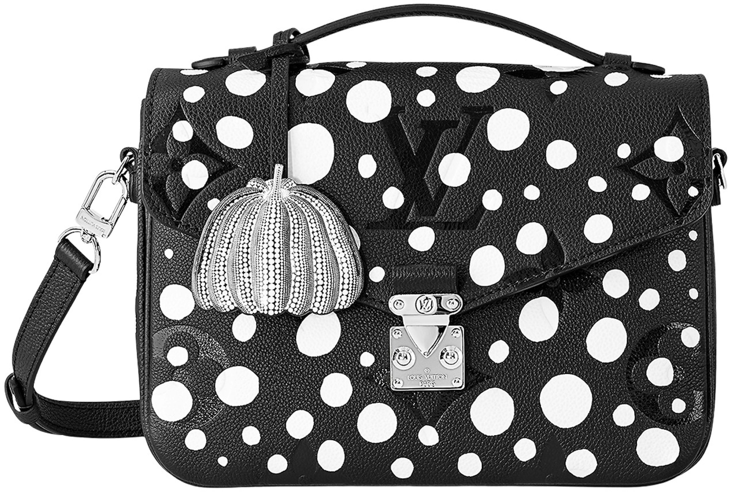 Louis Vuitton x Yayoi Kusama Pochette Metis Black/White in Grained  Empreinte Cowhide Leather with Silver-tone - GB