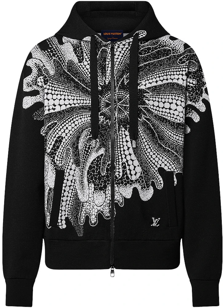 Louis Vuitton x NBA Strategic Flowers Quilted Hoodie Black/WhiteLouis  Vuitton x NBA Strategic Flowers Quilted Hoodie Black/White - OFour