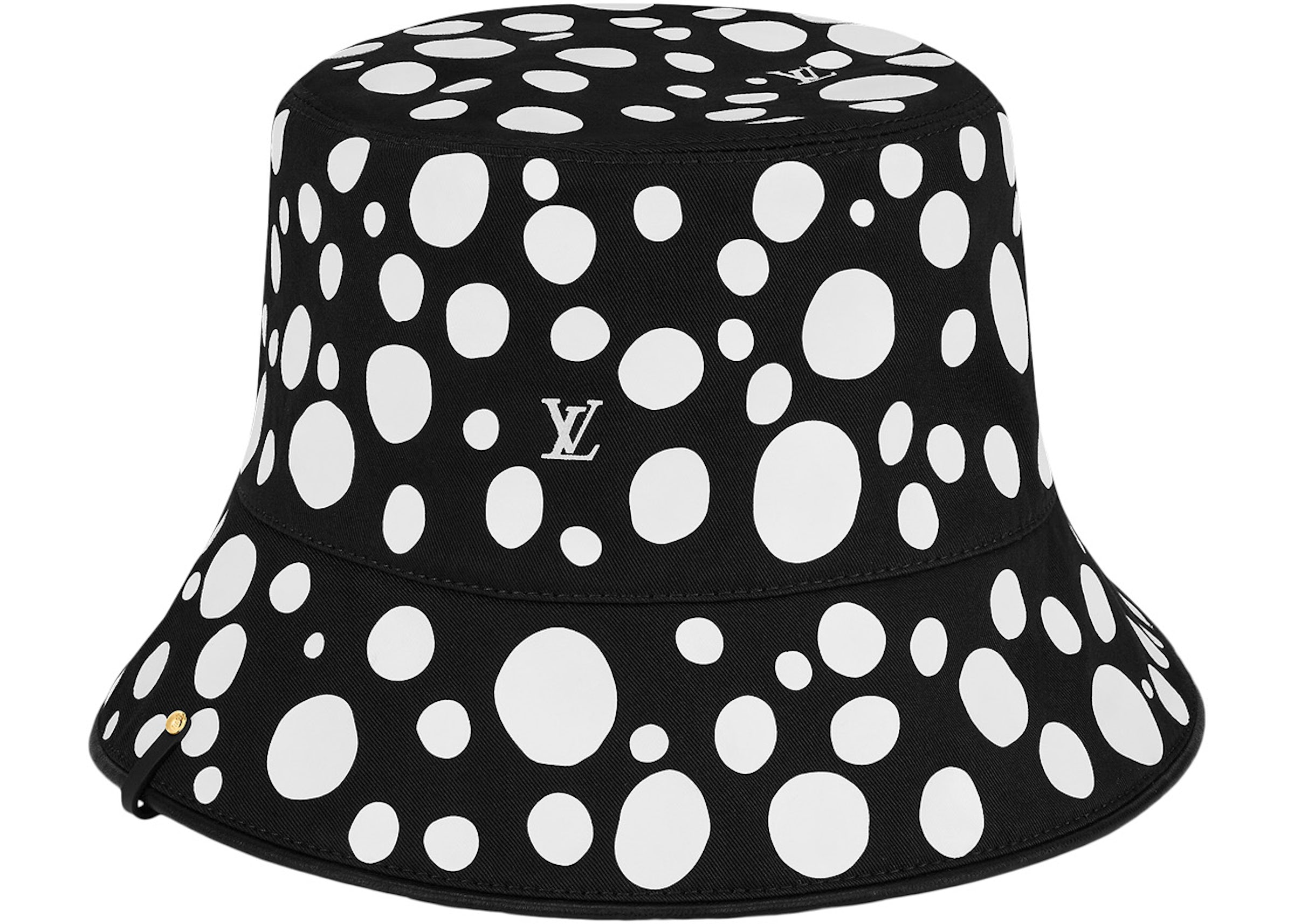 Louis Vuitton x Yayoi Kusama Reversible Infinity Dots Bucket Hat Black/White  in Cotton - US