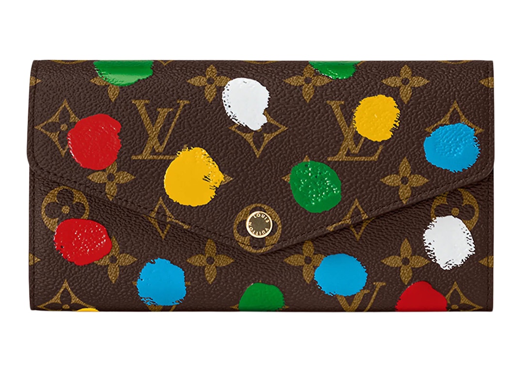 Pre-owned Louis Vuitton X Yayoi Kusama Sarah Wallet Monogram Multicolor