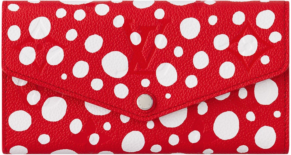Louis Vuitton x Yayoi Kusama Sarah Wallet Red/White in Grained Empreinte  Cowhide Leather with Silver-tone - US