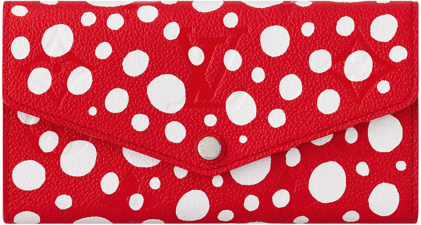 white and red louis vuittons wallet