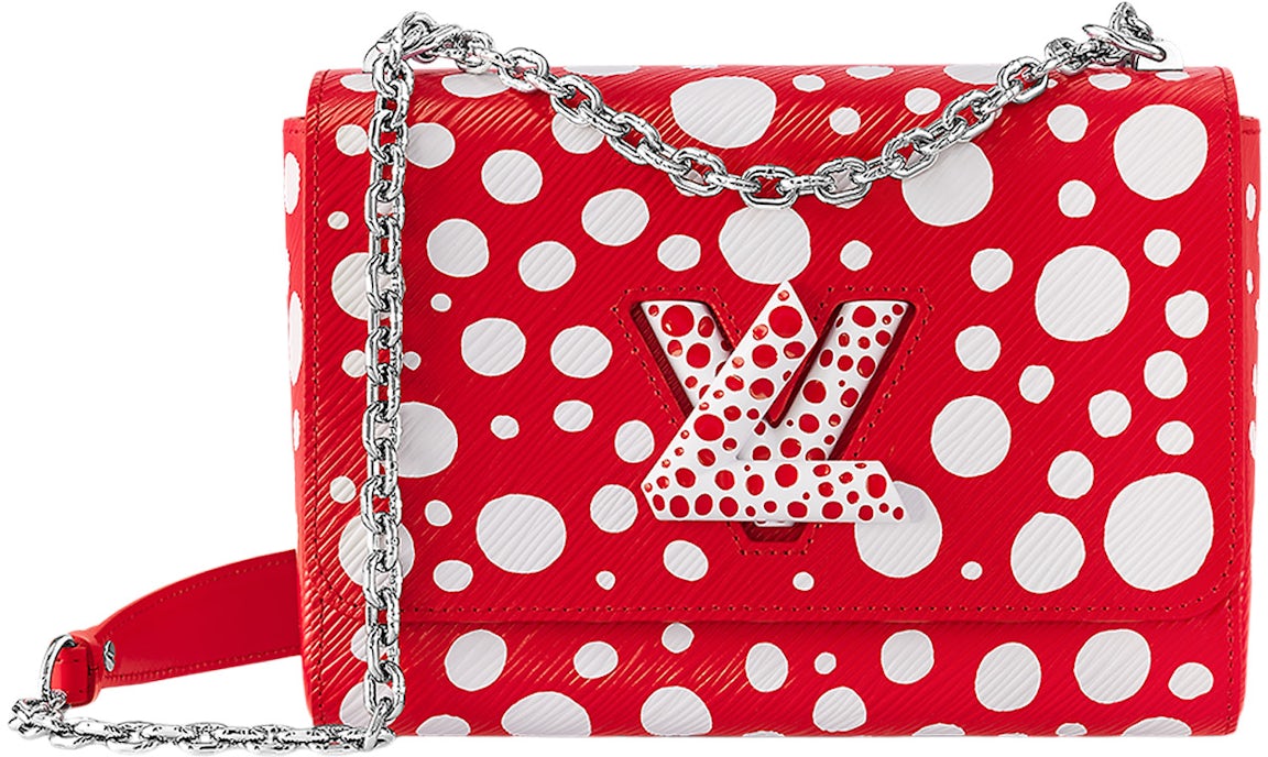 Louis Vuitton x Yayoi Kusama Twist MM Red/White in Grained Epi Cowhide ...