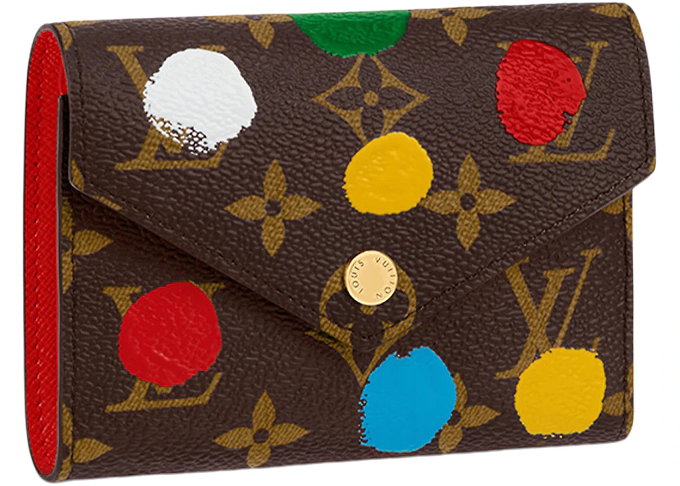 Louis Vuitton x Yayoi Kusama Victorine Wallet Monogram Multicolor in Coated  Canvas with Gold-tone - GB
