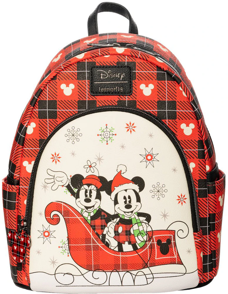 Loungefly x Disney Mickey & Minnie Mouse Floral Mini Backpack Handbag –  Open and Clothing
