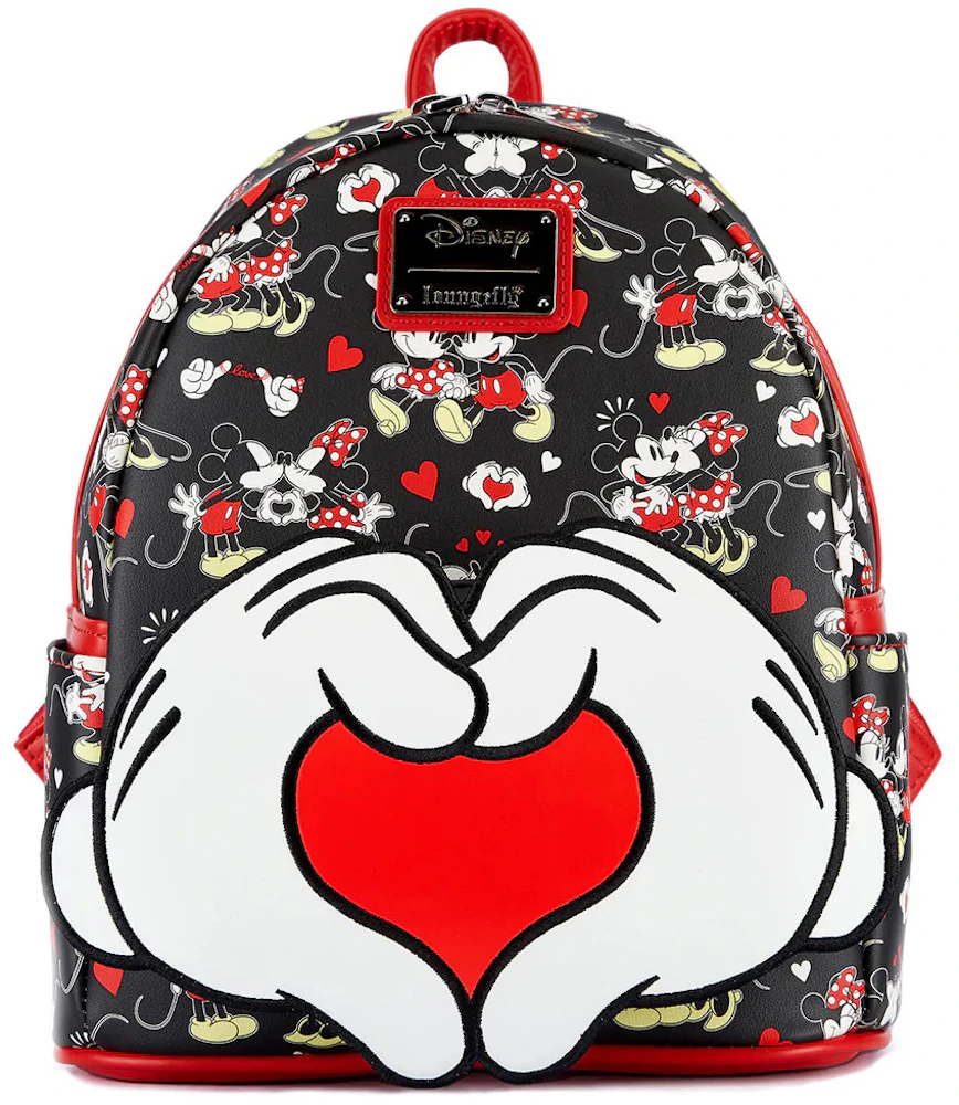 Loungefly Disney Mickey And Minnie Mouse Heart Hands Mini Backpack Us