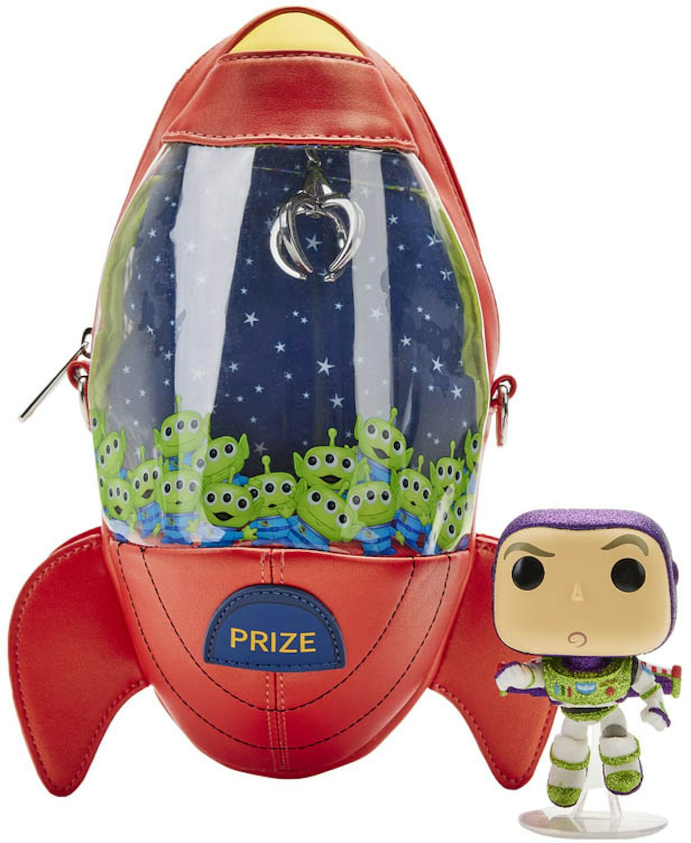 Loungefly Disney Pixar Toy Story Pizza Planet Bag & Funko Pop! Toy Story 4  Buzz Lightyear Diamond Collection Limited Edition Bundle - US