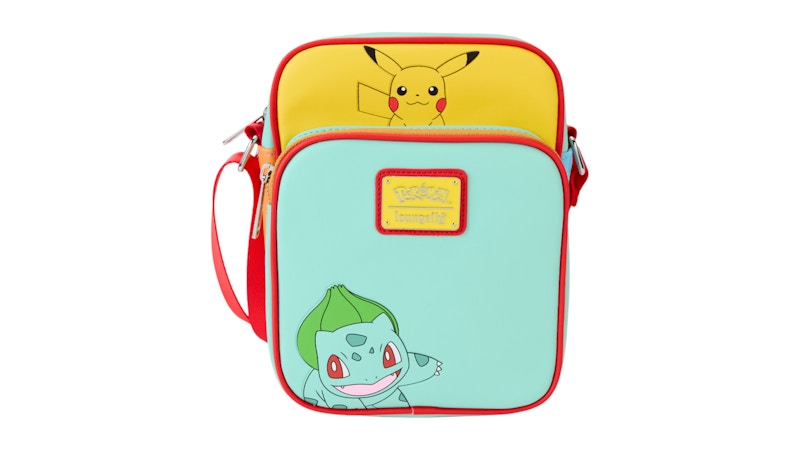 Loungefly Pokémon Color Block Starters Crossbody Bag Multicolor