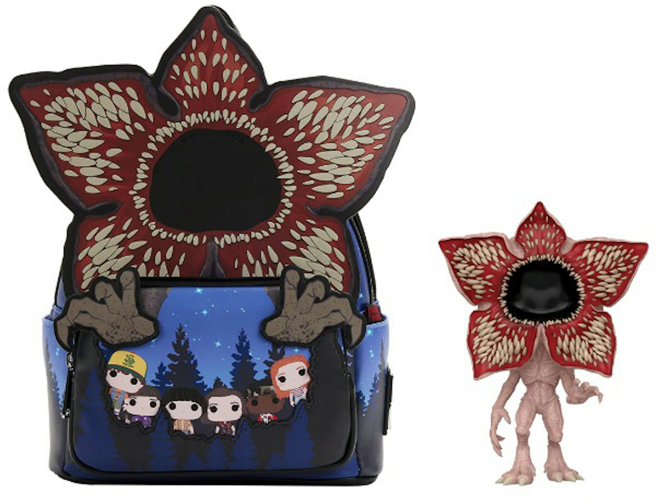 Loungefly Television Stranger Things Demogorgon Pop! Figure #428 GITD 2022  Summer Convention Exclusive Mini-Backpack Bundle - US