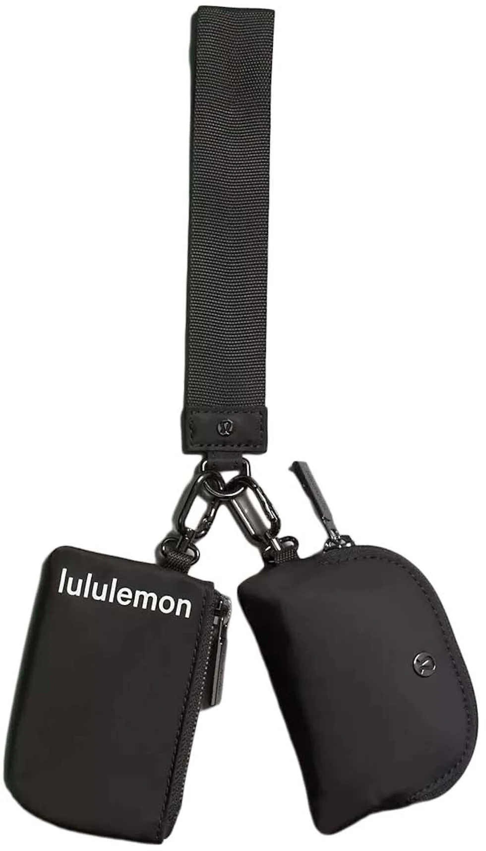 Lululemon Dual Pouch Wristlet Black in Waterproof Polyester with  Silver-tone - US
