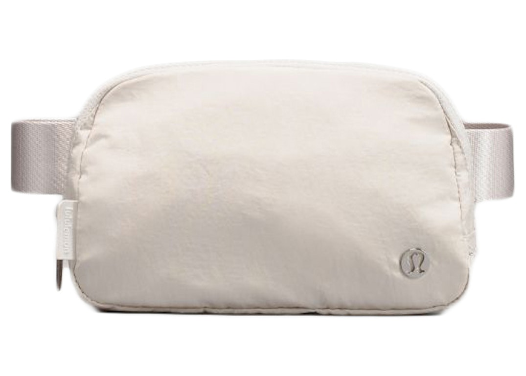 Pre-owned Lululemon Everywhere Belt Bag White Opal With Silver Hardware Logo