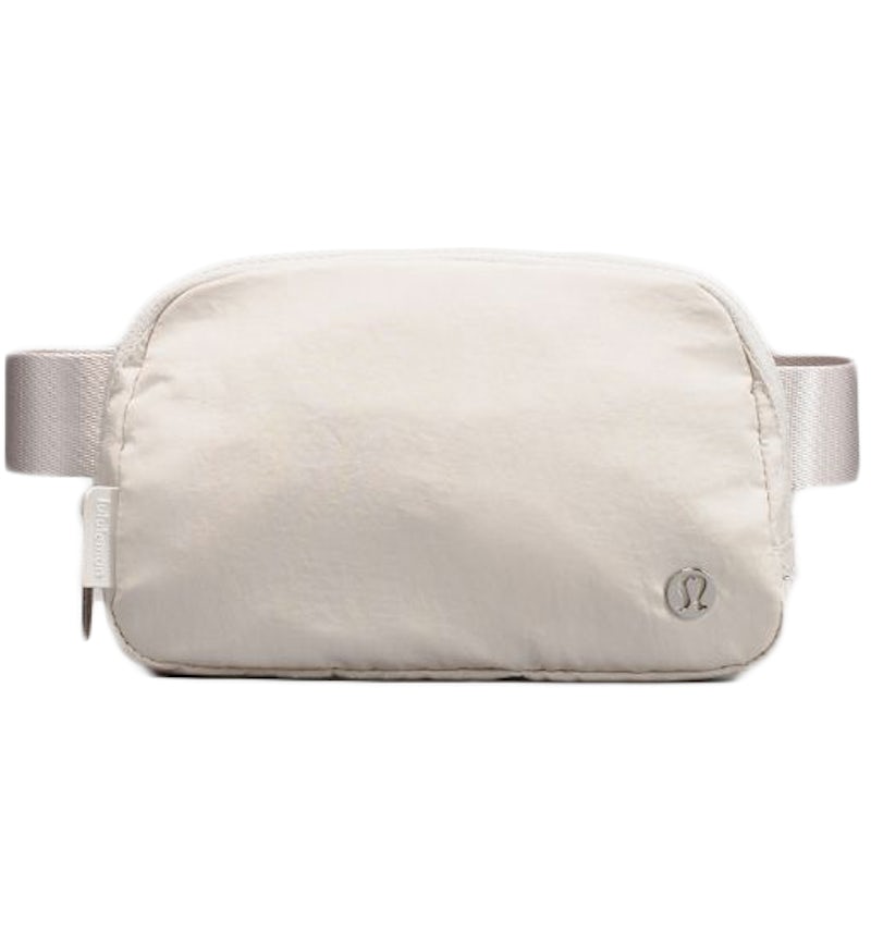 Lululemon Everywhere Belt Bag White Opal with Silver Hardware Logo