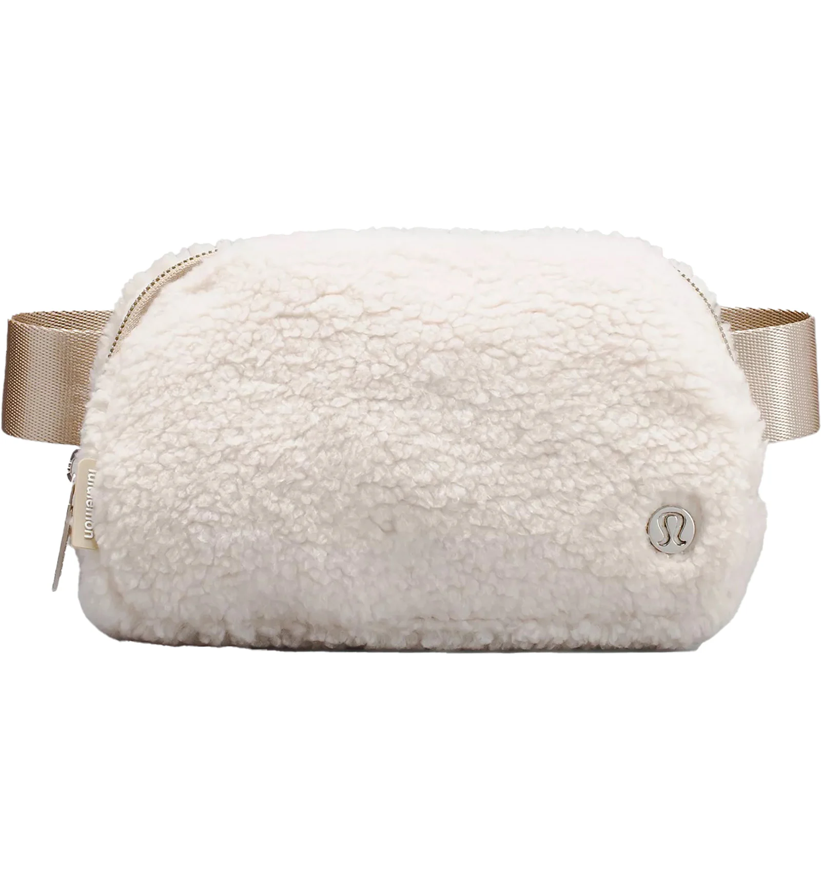 Lululemon fuzzy belt bag white Clearance