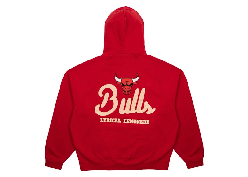 Lyrical Lemonade x Chicago Bulls Script Hoodie Red Men s SS24 US