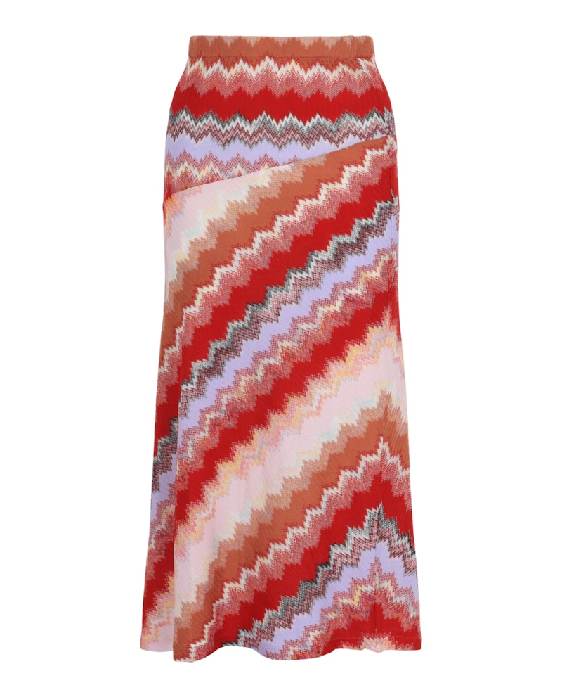 M Missoni Chevron Midi Skirt Multi