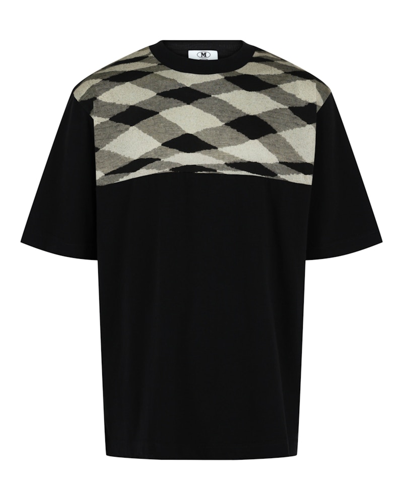 T-shirt girocollo con motivo geometrico M Missoni Navy Multi