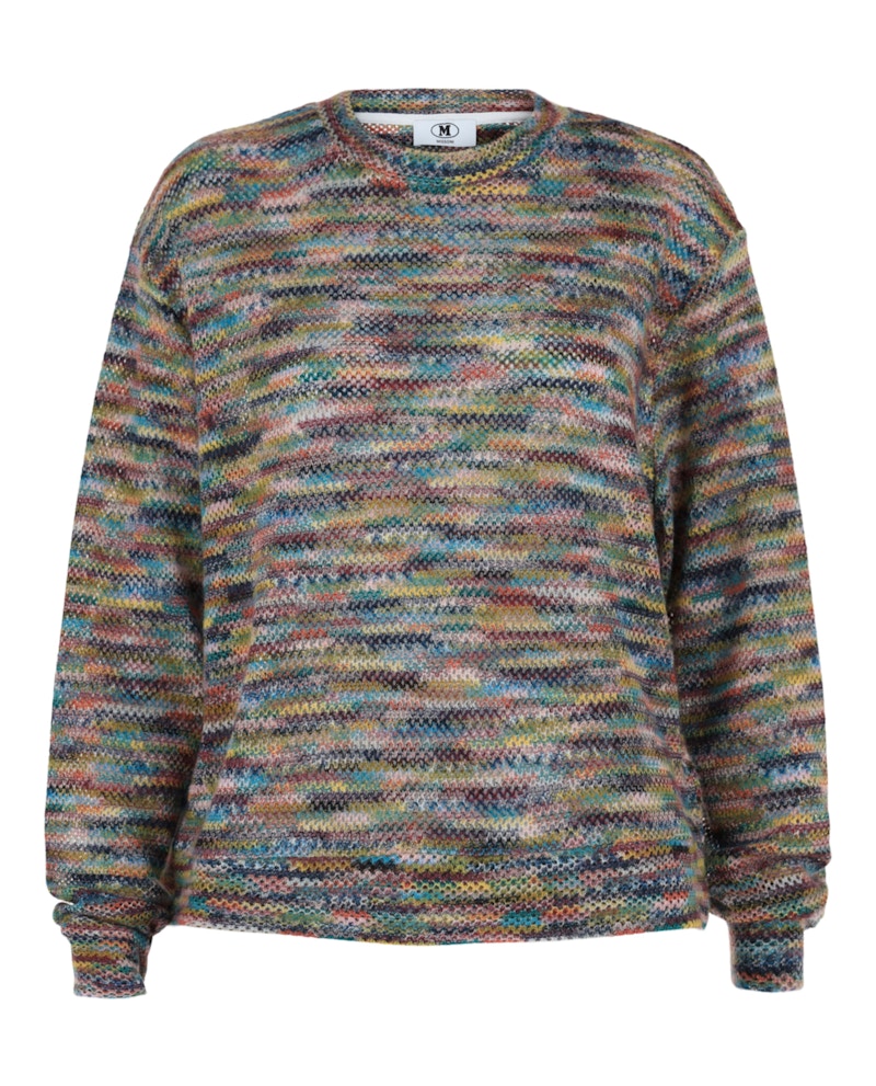 Pre-owned M Missoni Women's Mottled Knit Sweater In Multi