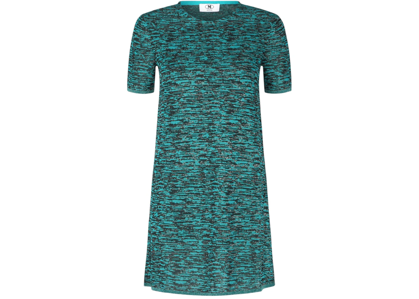 M Missoni Women's Space-Dye Knit Dress Teal/Black - US M Missoni Women's Space-Dye Knit Dress Teal/Black - US