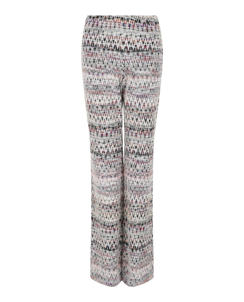 M Missoni Hose mit ausgestelltem Beinausschnitt im Zickzackmuster, mehrfarbig