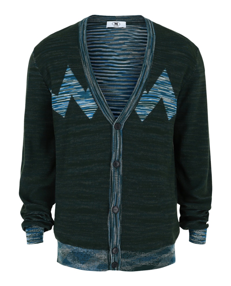 MISSONI UOMO ジグザグパターン カーディガン MISSONI UOMO ジグザグパターン カーディガン Missoni Uomo Mens