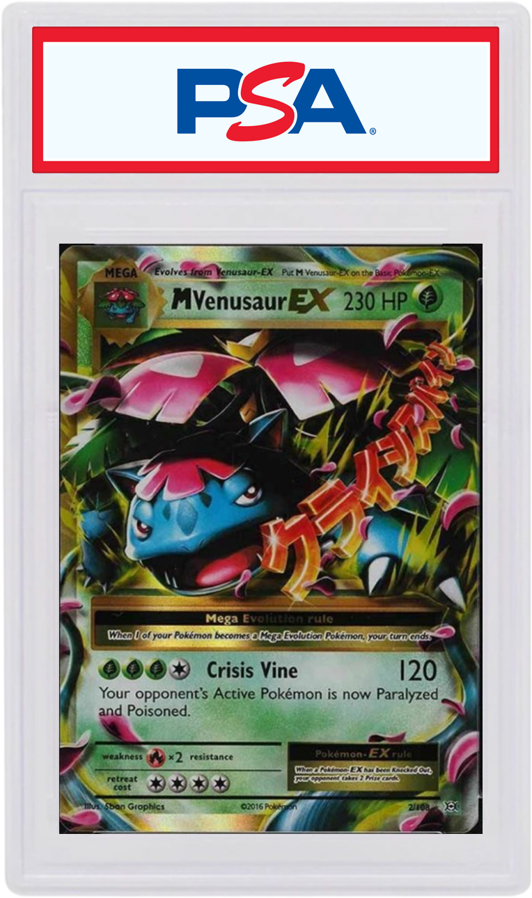Pokemon Card Evolutions Excellent 2/108 Mega Venusaur EX 